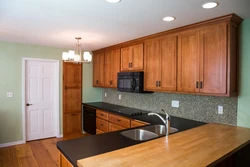 Matte ceilings in the kitchen photo design