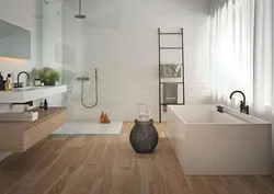 Bathroom design white floor