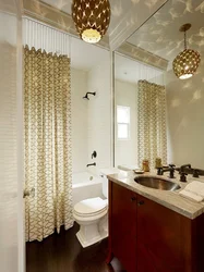 Bathroom design bath curtain photo