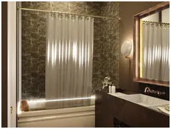 Bathroom design bath curtain photo