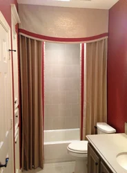 Bathroom design bath curtain photo