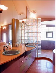 Glass Block Interior Bathtub