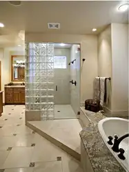 Glass Block Interior Bathtub
