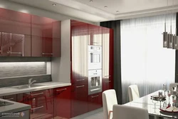 Design of a three-room kitchen in a panel house