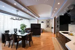 Натяжные потолки для кухни гостиной фото дизайн