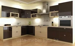 Kitchen design in chocolate milk color design