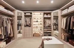 Design project of an apartment with a dressing room
