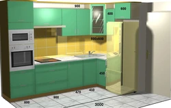 Kitchen Design In Modern Style 4 Meters