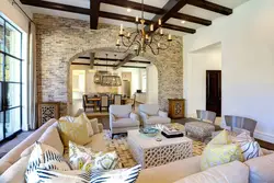Living Room In Mediterranean Style Photo