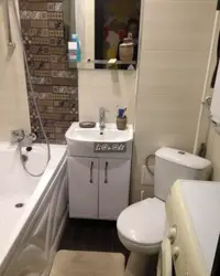 Туалет и ванна вместе хрущевки фото