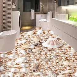 Дизайн ванной комнаты с ракушками