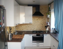 Design of small kitchens with gas stoves