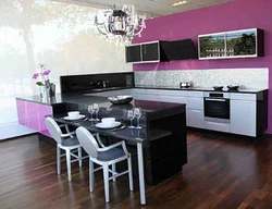 Kitchen design if the kitchen is black