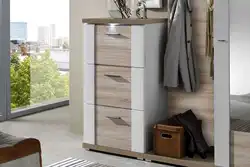 Cabinets in the hallway in a modern style design photo