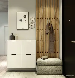 Cabinets in the hallway in a modern style design photo