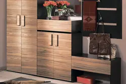 Cabinets in the hallway in a modern style design photo