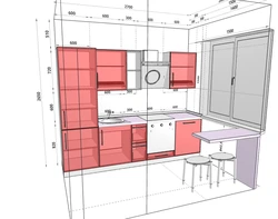 3д дизайн угловой кухни