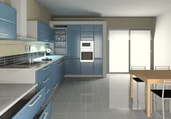 3D Corner Kitchen Design