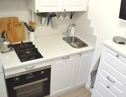 Photo of a kitchen with a 2-burner hob