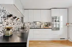 Which apron to choose for a white kitchen with a white countertop photo