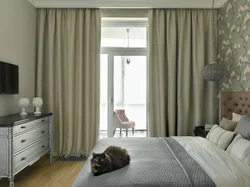 What kind of curtains for the bedroom design photo