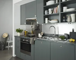 Gray corner in the kitchen photo