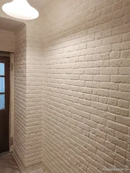 Plaster Bricks In The Hallway Photo