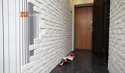 Plaster bricks in the hallway photo