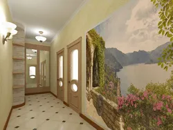 Koridorda 3D foto divar kağızı