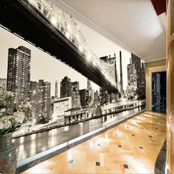 3D photo wallpaper in the hallway