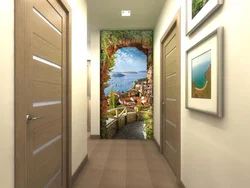 Koridorda 3D Foto Fon Rasmi