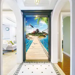 3D photo wallpaper in the hallway