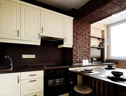 Kitchen design with black splashback
