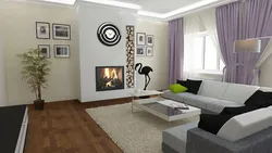 Interior for living room for average