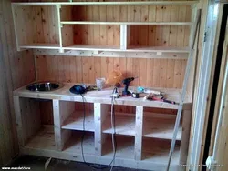 DIY wooden kitchen photo