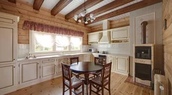 Photo Kitchen In Wooden Style