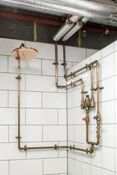 Pipes In The Bathroom Design Photo