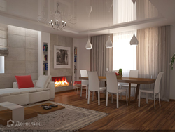 Living Room 100 Sq M Design Photo