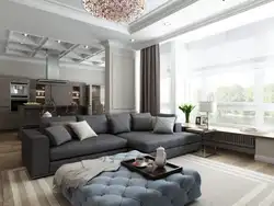 Living Room 100 Sq M Design Photo