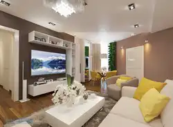 Living Room 100 Sq M Design Photo