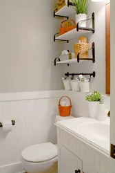 Дызайн палічак у ванным пакоі фота