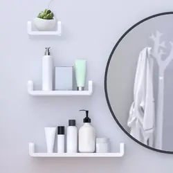 Дизайн полочек в ванной комнате фото