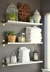 Bathroom shelf design photo
