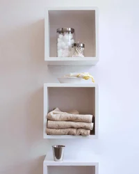 Bathroom shelf design photo