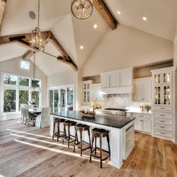 High Ceiling Kitchen Interior