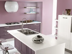 Kitchen design dusty rose