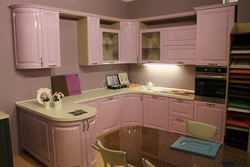 Kitchen design dusty rose