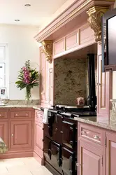 Kitchen design dusty rose