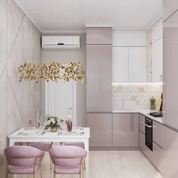 Kitchen design dusty rose