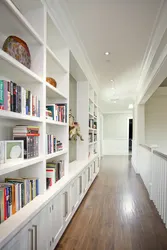 Shelving in the hallway interior photo